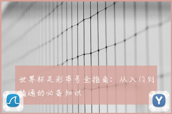 世界杯足彩串号全指南:从入门到精通的必备知识
